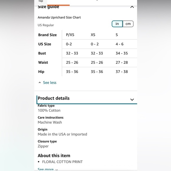 Amanda Uprichard Francine Floral cotton MIDI dress size large orange white - Picture 6 of 6